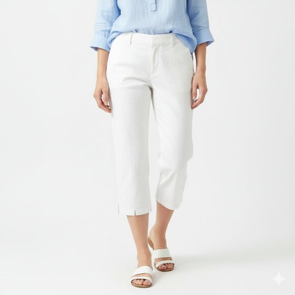 *Sag Harbor White Capri Pant - Picture 1 of 10